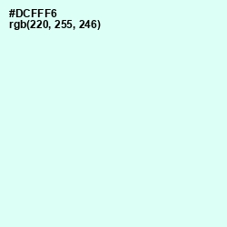 #DCFFF6 - White Ice Color Image