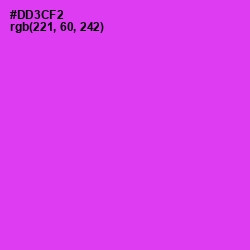 #DD3CF2 - Razzle Dazzle Rose Color Image