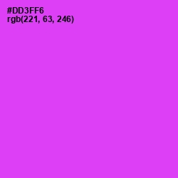 #DD3FF6 - Razzle Dazzle Rose Color Image