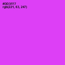 #DD3FF7 - Razzle Dazzle Rose Color Image