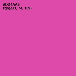 #DD4AA9 - Brilliant Rose Color Image