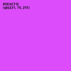 #DD4CFB - Heliotrope Color Image