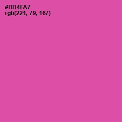 #DD4FA7 - Brilliant Rose Color Image