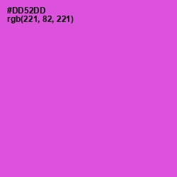 #DD52DD - Fuchsia Pink Color Image