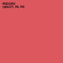 #DD585E - Chestnut Rose Color Image