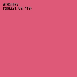 #DD5977 - Cranberry Color Image