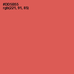 #DD5B55 - Chestnut Rose Color Image