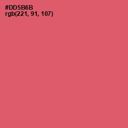 #DD5B6B - Cranberry Color Image