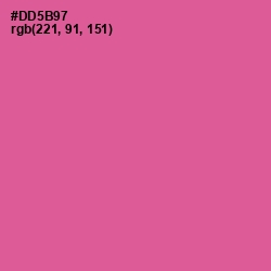 #DD5B97 - Mulberry Color Image