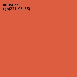 #DD5D41 - Chestnut Rose Color Image