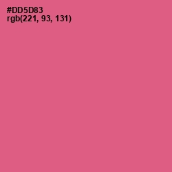 #DD5D83 - Mulberry Color Image