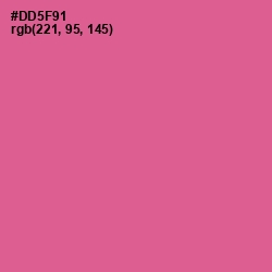 #DD5F91 - Mulberry Color Image