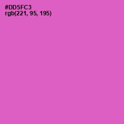 #DD5FC3 - Fuchsia Pink Color Image