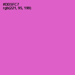 #DD5FC7 - Fuchsia Pink Color Image