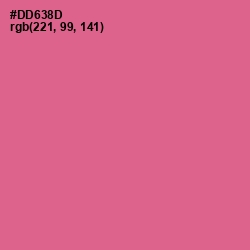 #DD638D - Charm Color Image