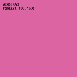 #DD64A3 - Hopbush Color Image
