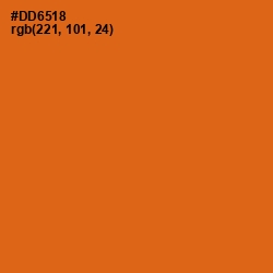 #DD6518 - Hot Cinnamon Color Image