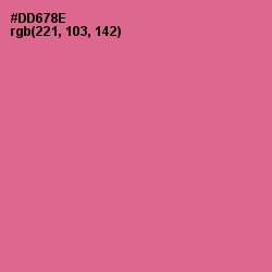 #DD678E - Charm Color Image