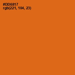 #DD6817 - Hot Cinnamon Color Image