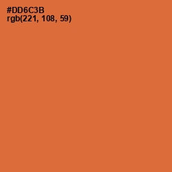 #DD6C3B - Ochre Color Image