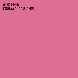 #DD6E95 - Charm Color Image