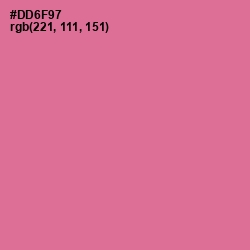 #DD6F97 - Charm Color Image