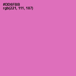 #DD6FBB - Hopbush Color Image