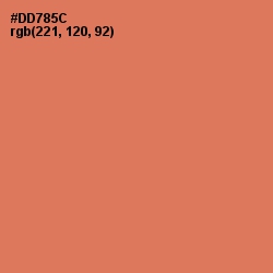 #DD785C - Raw Sienna Color Image