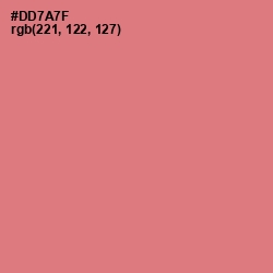 #DD7A7F - Japonica Color Image
