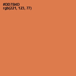 #DD7B4D - Raw Sienna Color Image