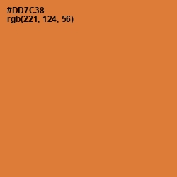 #DD7C38 - Ochre Color Image