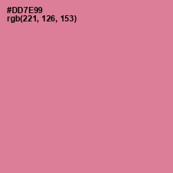 #DD7E99 - Charm Color Image