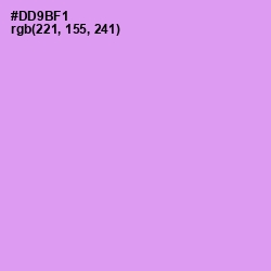 #DD9BF1 - Mauve Color Image