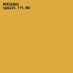 #DDAB42 - Roti Color Image