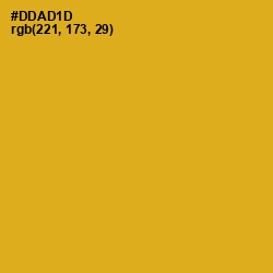 #DDAD1D - Gold Tips Color Image