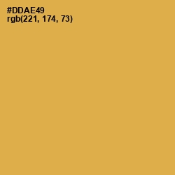#DDAE49 - Turmeric Color Image