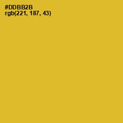 #DDBB2B - Old Gold Color Image