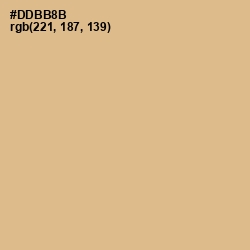 #DDBB8B - Straw Color Image