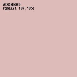 #DDBBB9 - Blossom Color Image