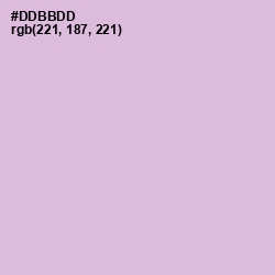 #DDBBDD - Thistle Color Image