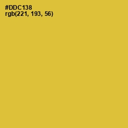 #DDC138 - Saffron Color Image