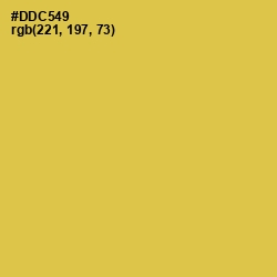 #DDC549 - Wattle Color Image