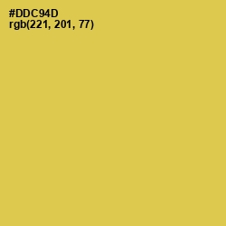 #DDC94D - Wattle Color Image