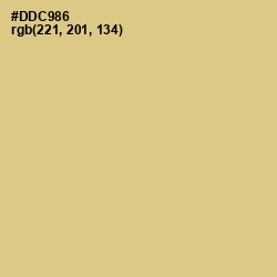 #DDC986 - Brandy Color Image