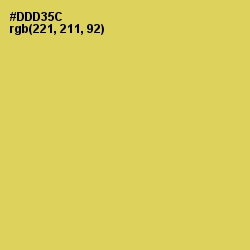 #DDD35C - Wattle Color Image