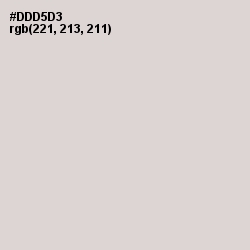 #DDD5D3 - Swiss Coffee Color Image