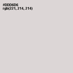 #DDD6D6 - Swiss Coffee Color Image