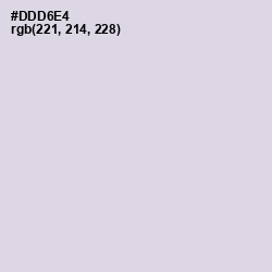 #DDD6E4 - Geyser Color Image
