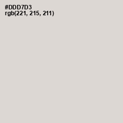 #DDD7D3 - Swiss Coffee Color Image