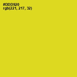 #DDD920 - Sunflower Color Image